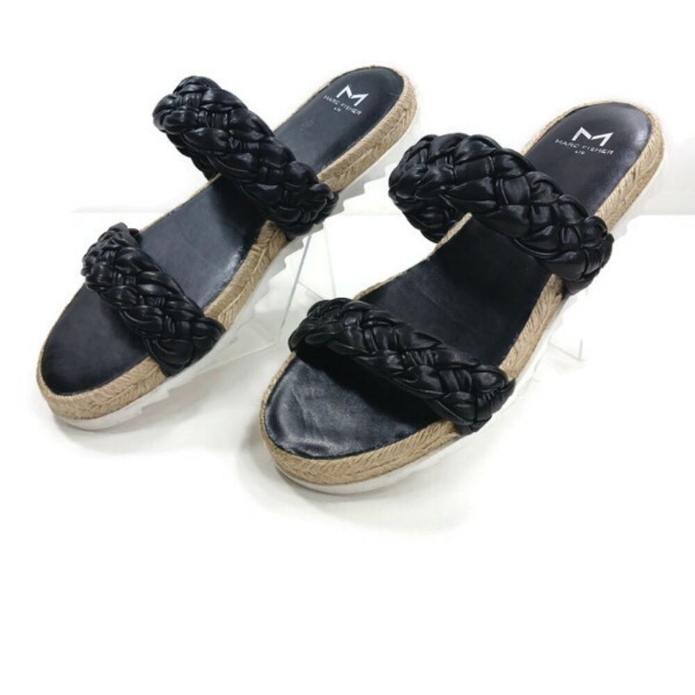 Ss1367 Euc Marc Fisher Jaime Espadrille Sandals 8… - image 4